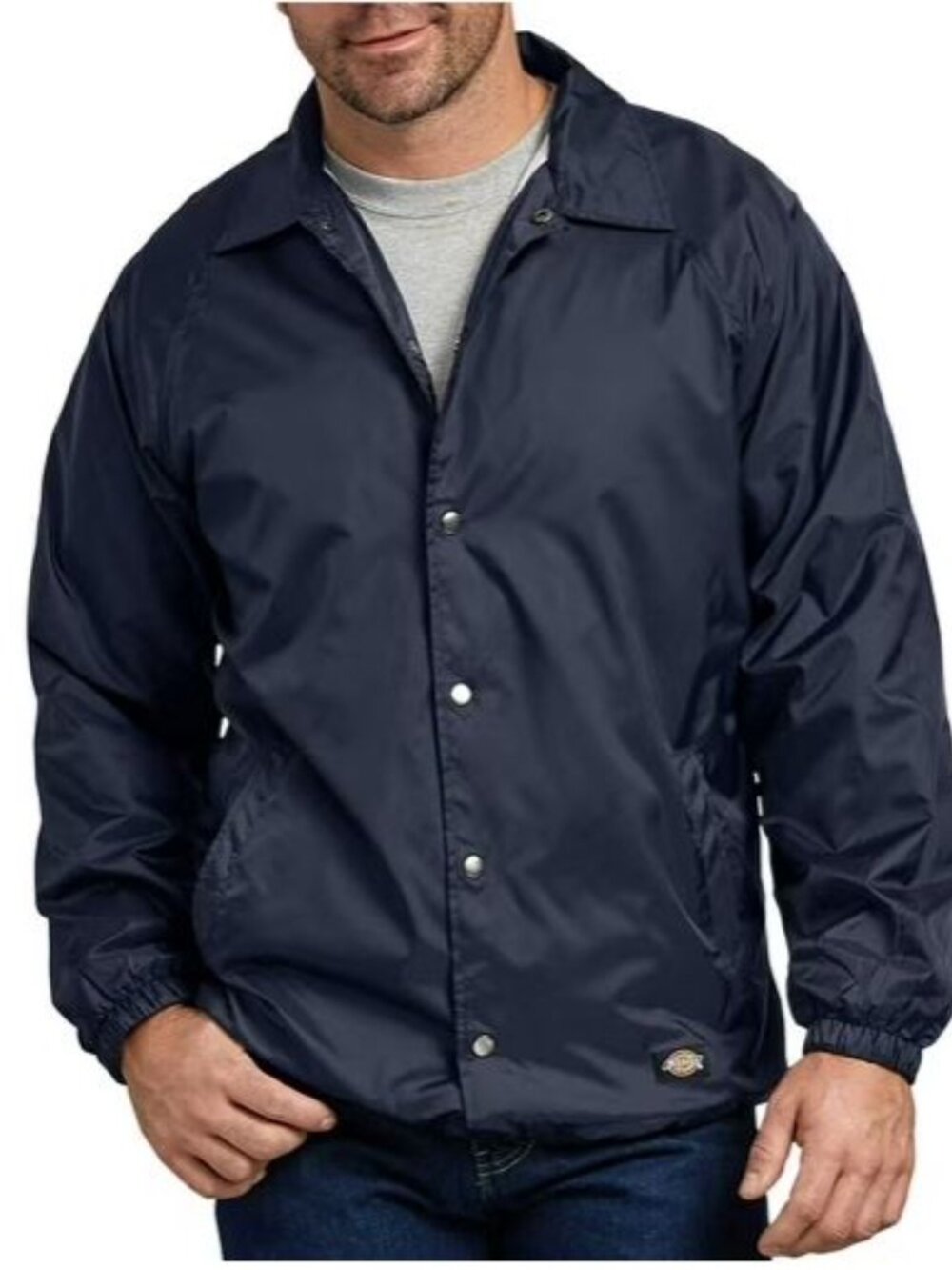 Dickies Snap Front Nylon Jacket Sz M **Fundraiser Item**
